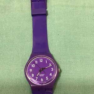 Swatch purple watch